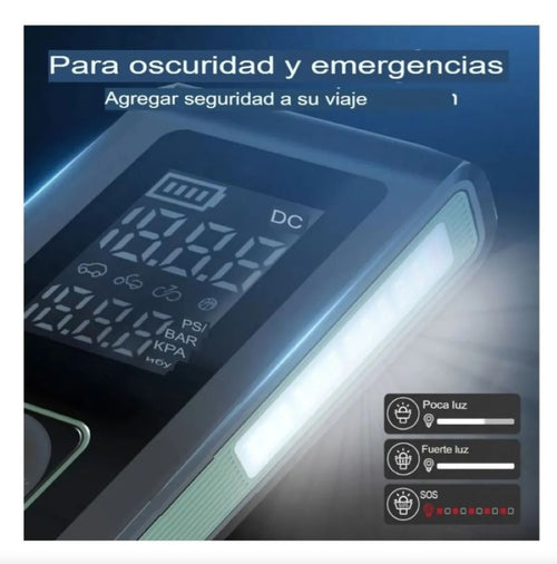 Arrancador Bateria Inflador Portatil