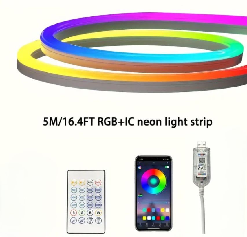 Tira De Luz Led RGB De Neon 5 MT