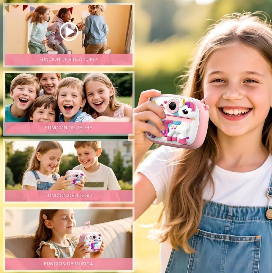 Camara Instantanea Para Niños Unicornio